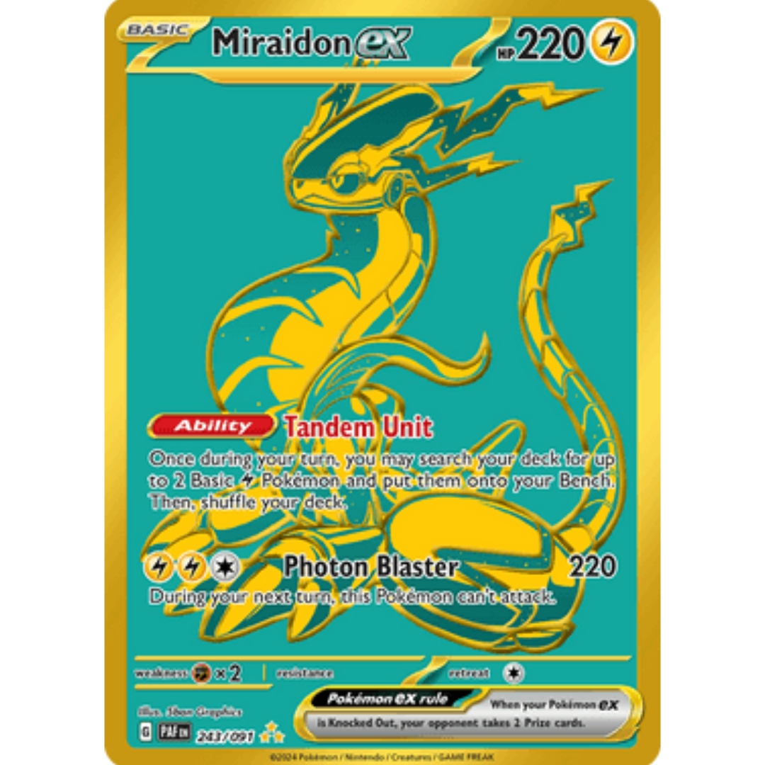 Miraidon ex 243  - Holofoil SV Paldean Fates - Hyper Rare