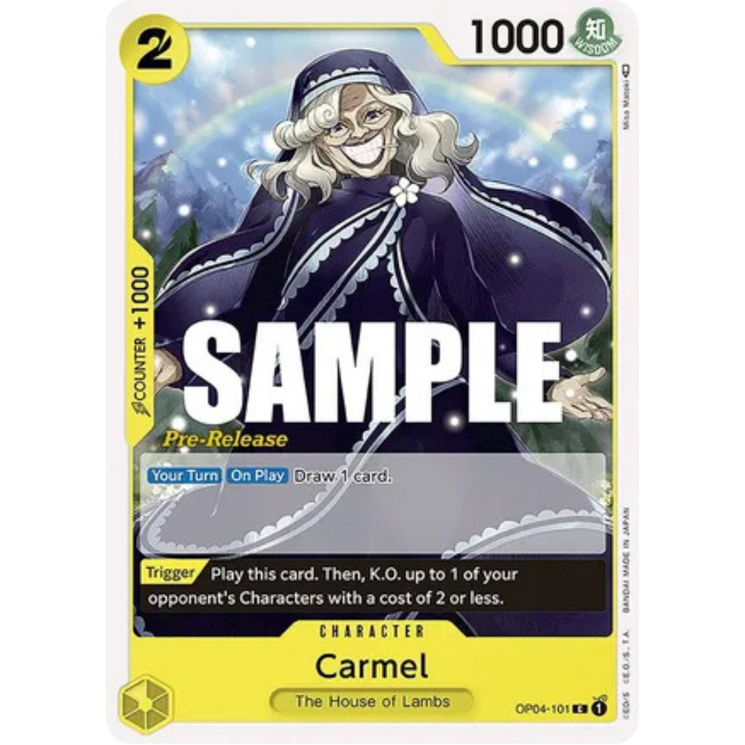 Carmel (OP04-101) - Kingdoms of Intrigue Pre-Release Cards