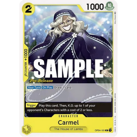 Carmel (OP04-101) - Kingdoms of Intrigue Pre-Release Cards