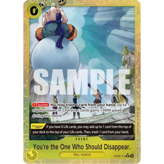 You're the One Who Should Disappear (Alternate Art) (OP06-115) - Premium Booster -The Best- Vol. 2 Foil