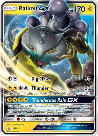 Raikou GX SM121  - Holofoil SM Promos - Promo