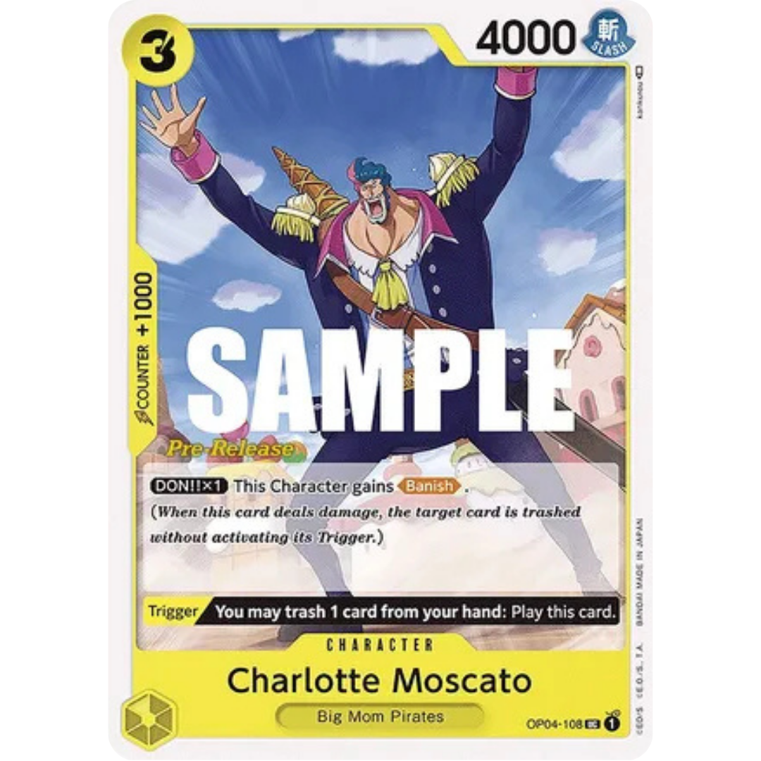 Charlotte Moscato (OP04-108) - Kingdoms of Intrigue Pre-Release Cards