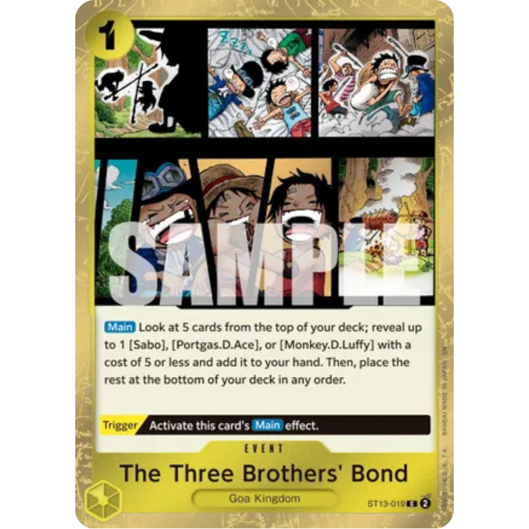 The Three Brothers' Bond (Pirate Foil) (ST13-019) - Premium Booster -The Best- Vol. 2 Foil