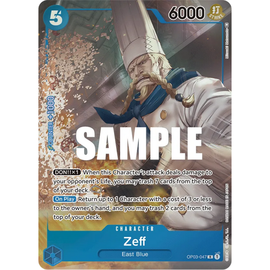 Zeff (Alternate Art) (OP03-047) - Pillars of Strength Foil