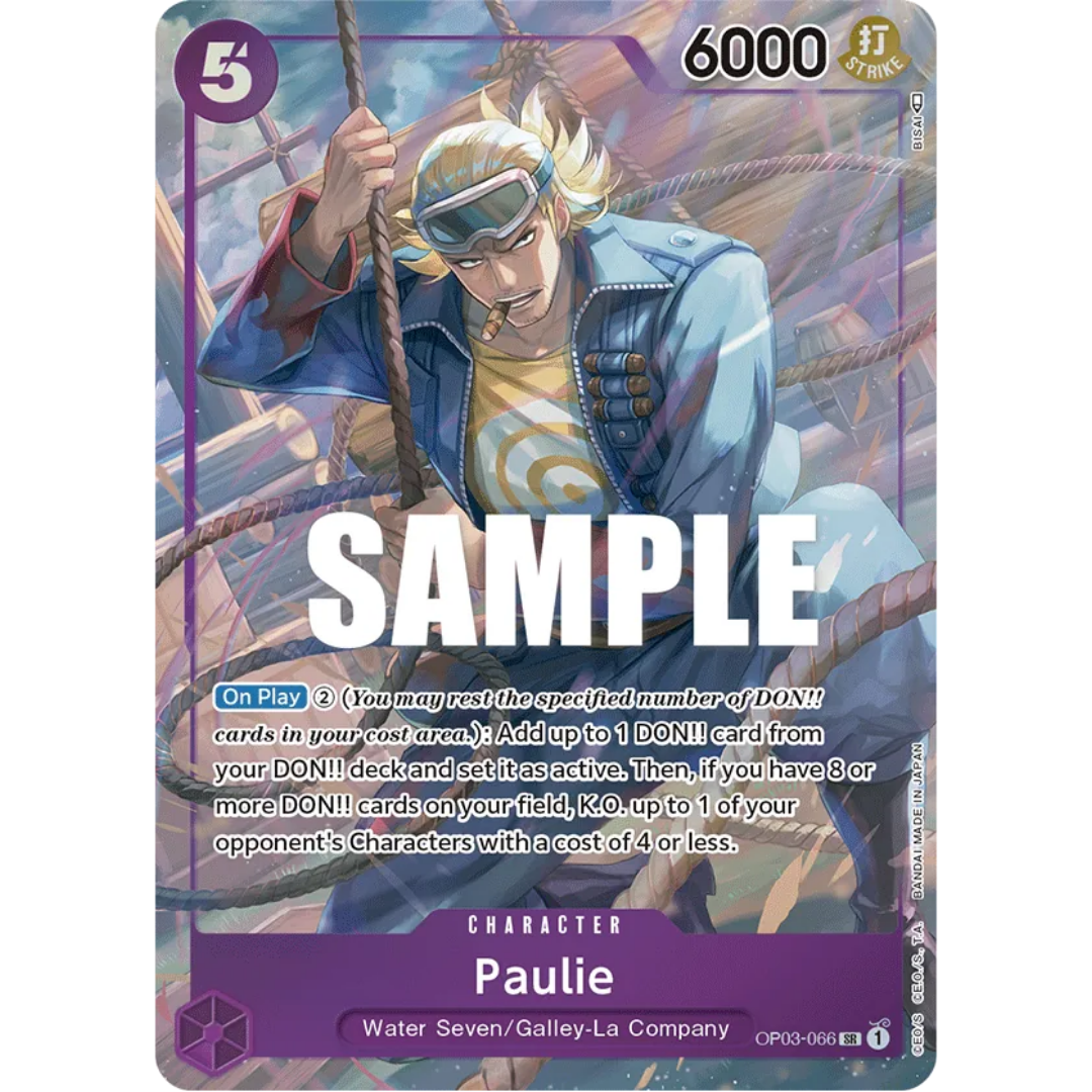 Paulie (Alternate Art) (OP03-066) - Pillars of Strength Foil