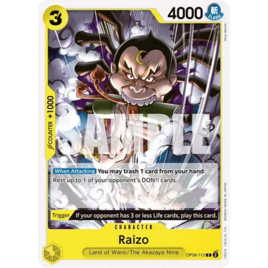Raizo (OP06-112) - Wings of the Captain