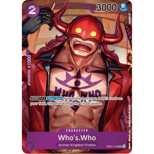 Who's.Who (Box Topper) (OP01-109) - Romance Dawn Foil