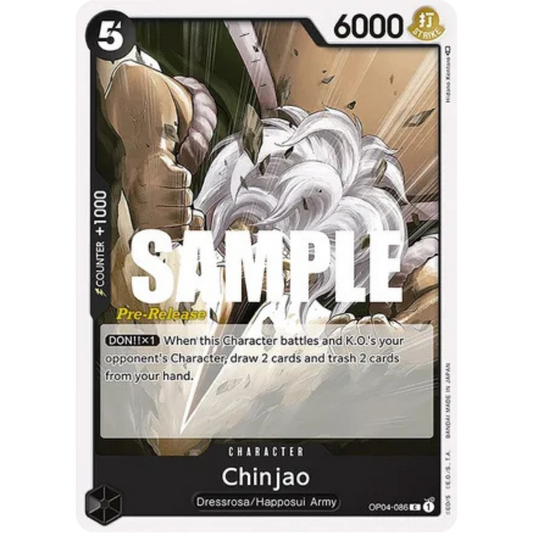 Chinjao (OP04-086) - Kingdoms of Intrigue Pre-Release Cards