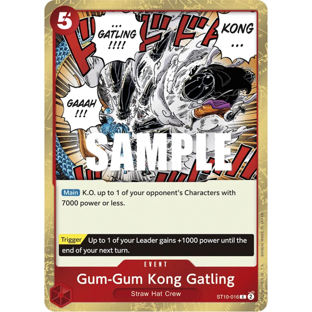 Gum-Gum Kong Gatling (ST10-016) - Ultra Deck: The Three Captains Foil