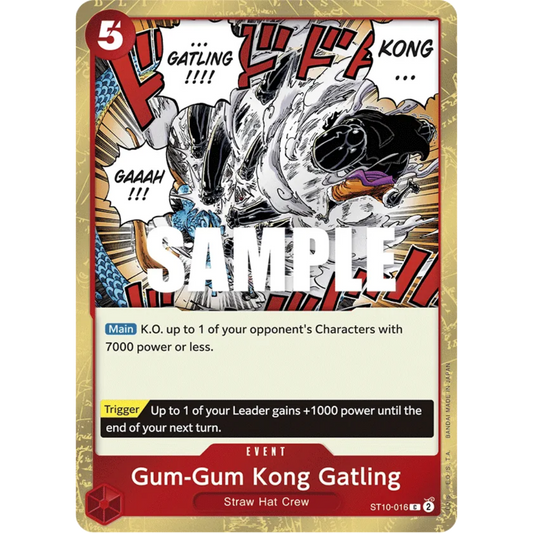 Gum-Gum Kong Gatling (ST10-016) - Ultra Deck: The Three Captains Foil