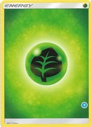 Grass Energy (7)  SM Trainer Kit Alolan Sandslash & Alolan Ninetales - Common