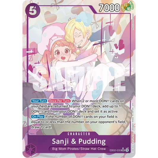 Sanji & Pudding (Alternate Art) (EB02-035) - Extra Booster: Anime 25th Collection Foil
