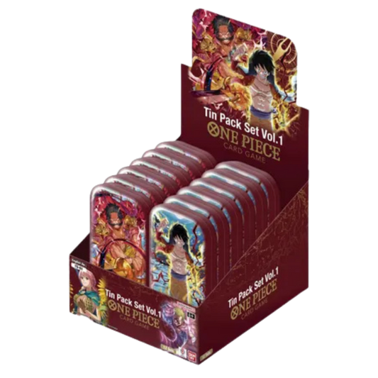 One Piece Tin Pack Set Vol. 1 Display