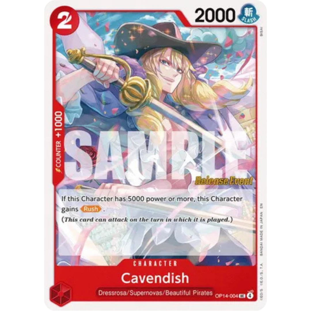 Cavendish (OP14-004) - The Azure Sea's Seven Release Event Cards