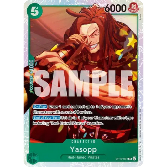 Yasopp (OP17-031) - The World's Strongest Warriors Foil