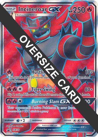 Incineroar GX - SM38 (SM Black Star Promo)  - Holofoil Jumbo Cards - Promo