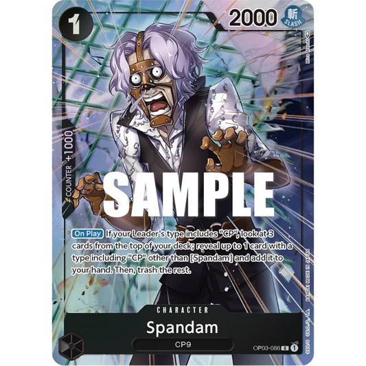 Spandam (Alternate Art) (OP03-086) - Pillars of Strength Foil