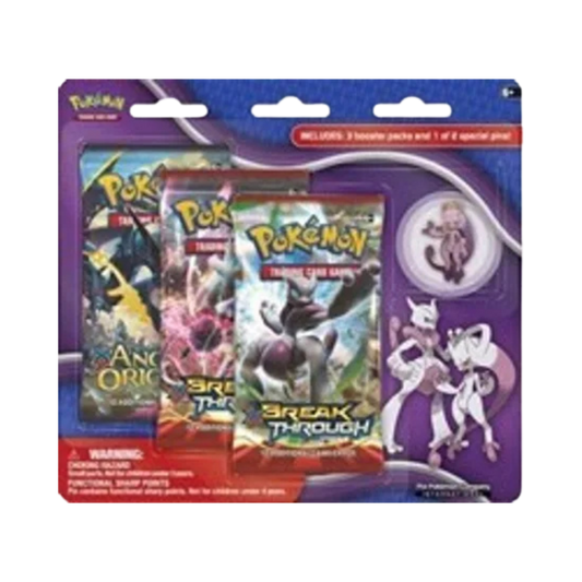 BREAKthrough Three Pack Pin Blisters [Mega Mewtwo Y]
