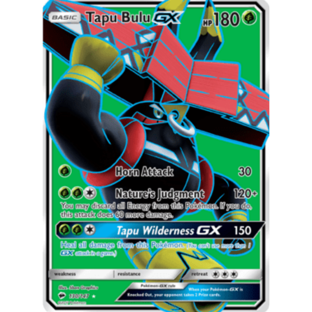 Tapu Bulu GX (Full Art) 130  - Holofoil SM  Burning Shadows - Ultra Rare