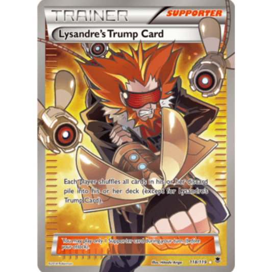 Lysandre's Trump Card (118 Full Art) 118/119  - Holofoil XY  Phantom Forces - Ultra Rare