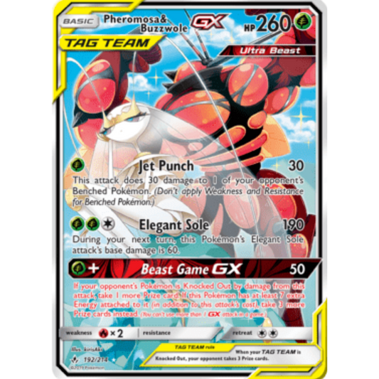 Pheromosa & Buzzwole GX (192/214) [Sun & Moon: Unbroken Bonds]