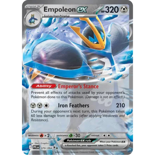 Empoleon ex 070/094  - Holofoil ME02 Phantasmal Flames - Double Rare