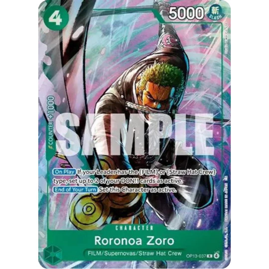 Roronoa Zoro (Premium Card Collection -Best Selection Vol. 6-) (OP13-037) - One Piece Promotion Cards Foil