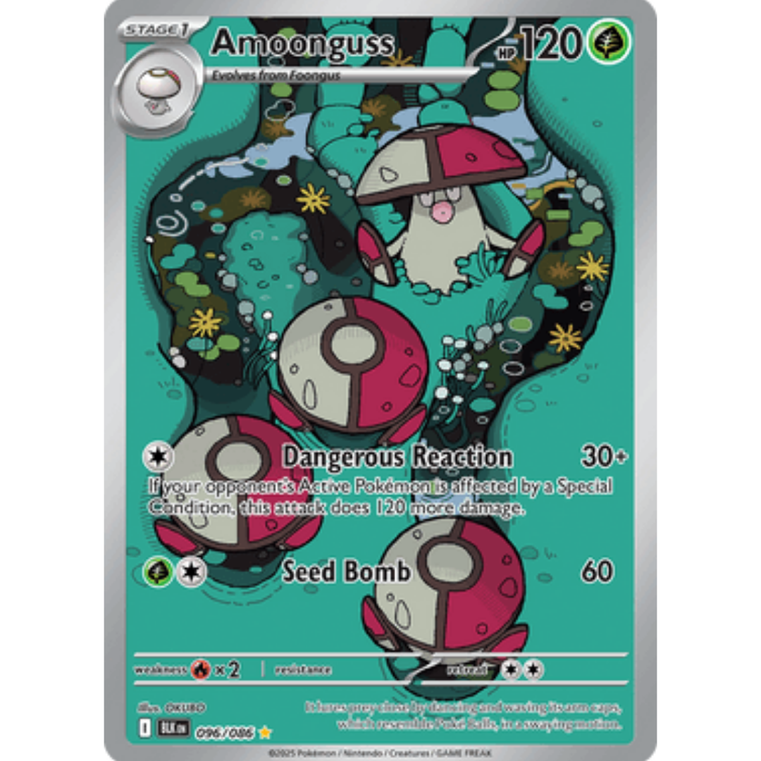 Amoonguss 096/086  - Holofoil SV Black Bolt - Illustration Rare