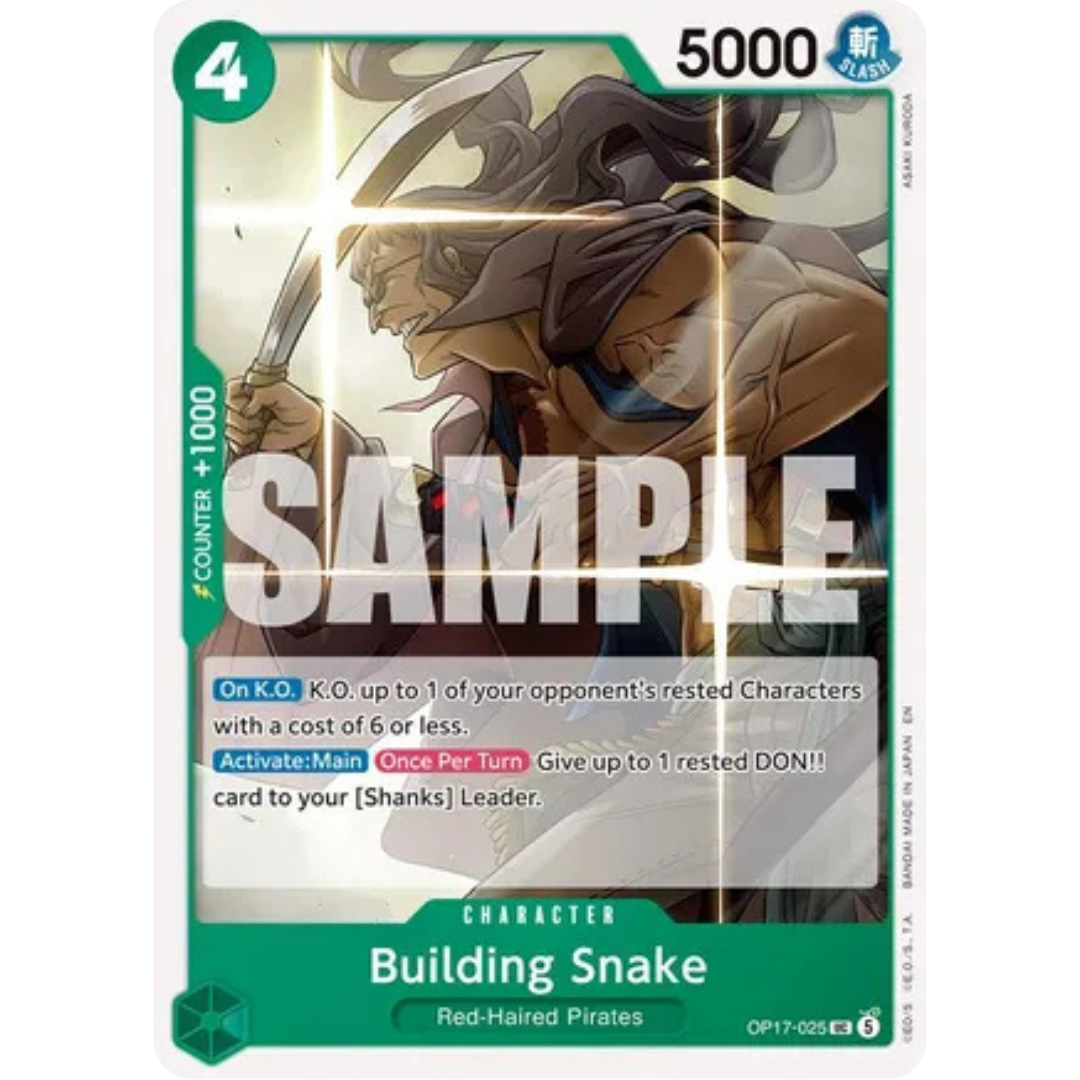 Building Snake (OP17-025) - The World's Strongest Warriors