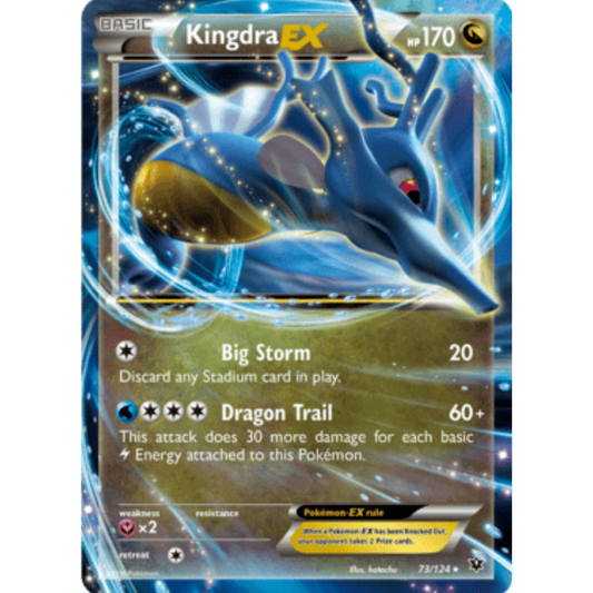 Kingdra EX 073/124  - Holofoil XY  Fates Collide - Ultra Rare