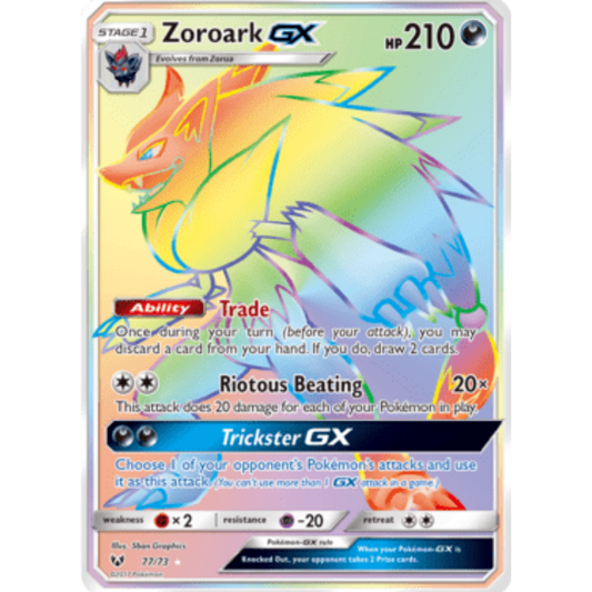 Zoroark GX (Secret) 077  - Holofoil Shining Legends - Secret Rare