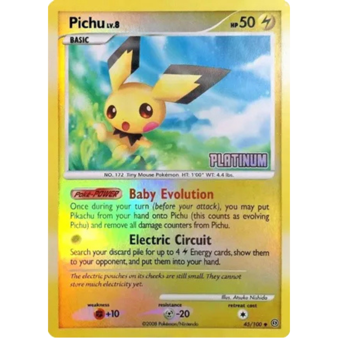 Pichu 045/106  - Reverse Holofoil Burger King Promos - Promo