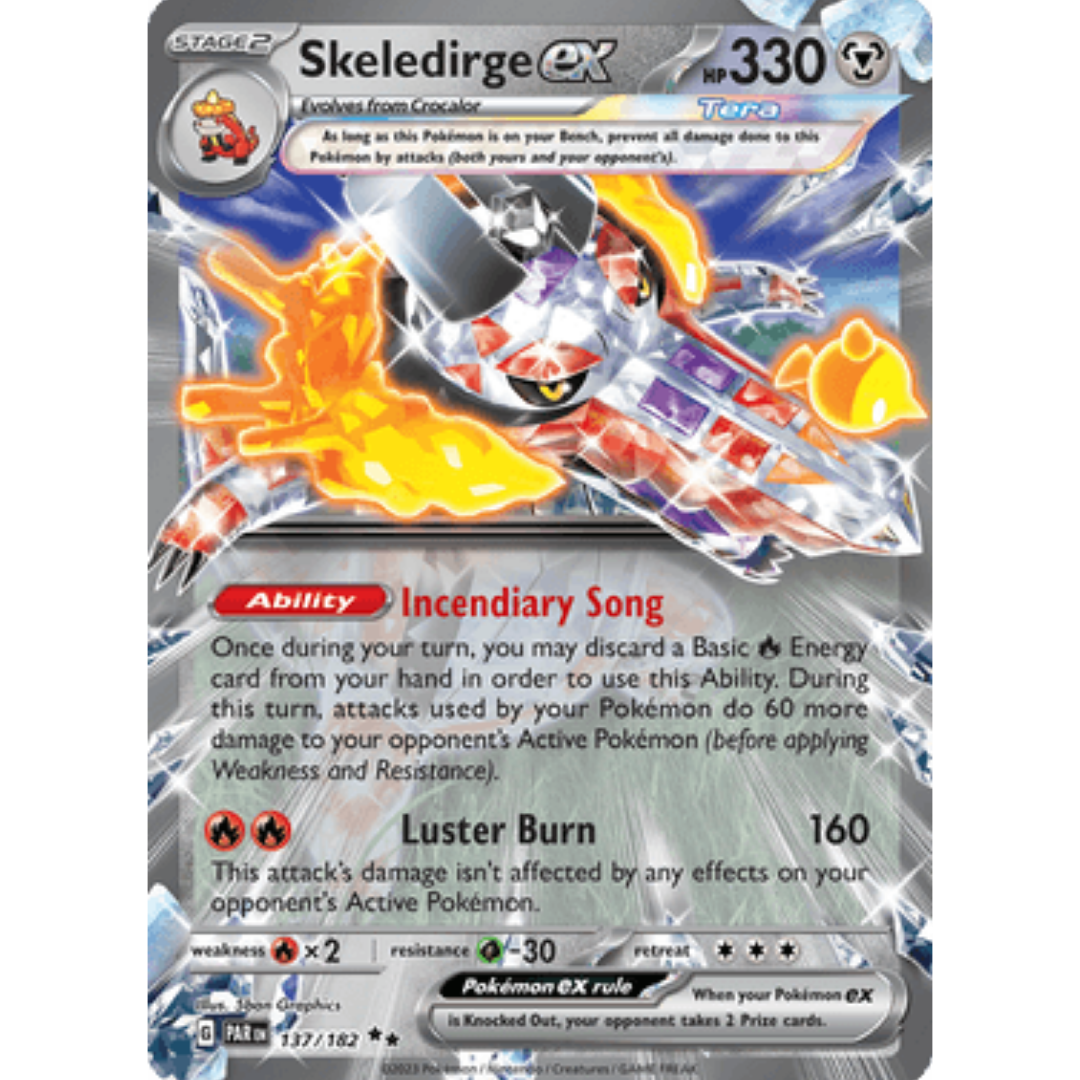 Skeledirge ex 137/182  - Holofoil SV04 Paradox Rift - Double Rare