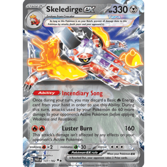 Skeledirge ex 137/182  - Holofoil SV04 Paradox Rift - Double Rare