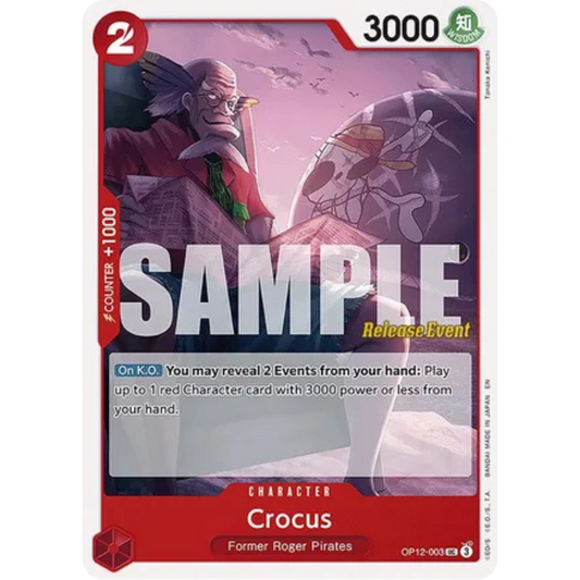 Crocus (OP12-003) - Legacy of the Master Release Event Cards