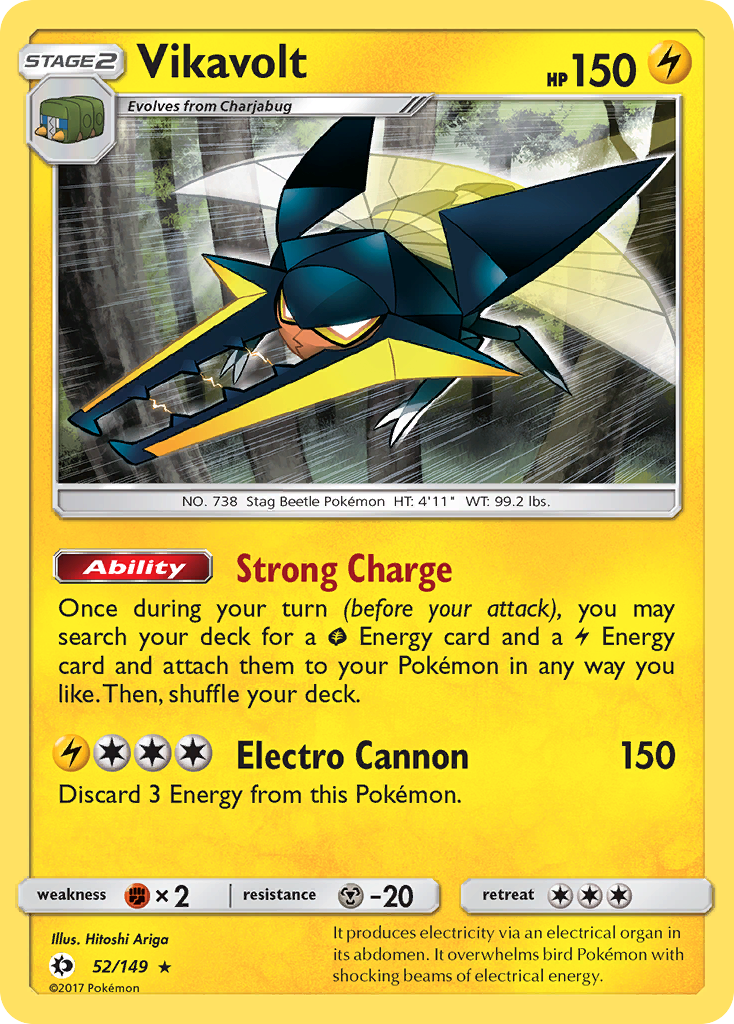 Vikavolt 052  - Holofoil SM Base Set - Holo Rare