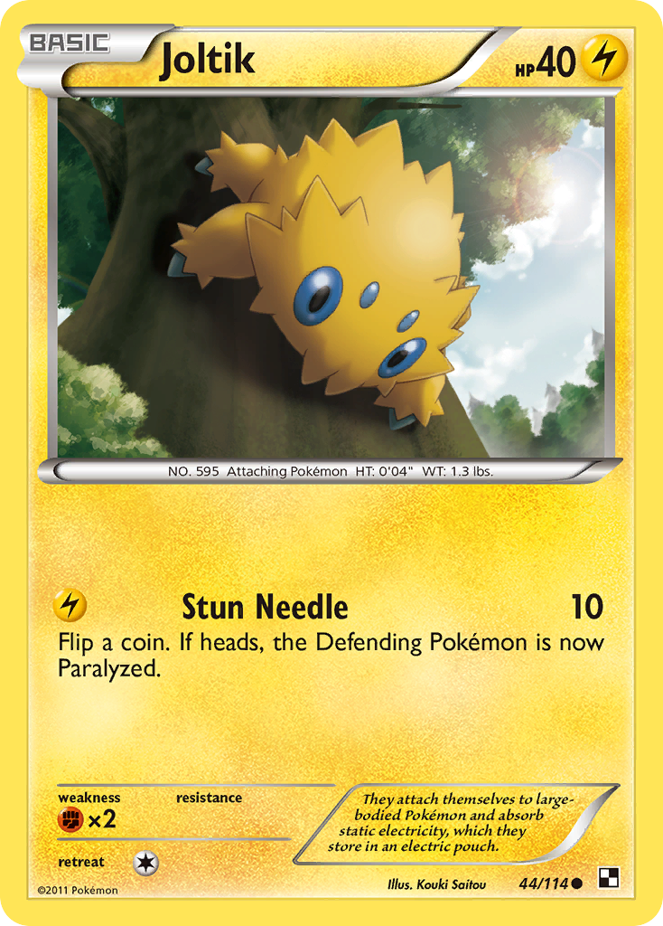 Joltik (44) 044  Black and White - Common