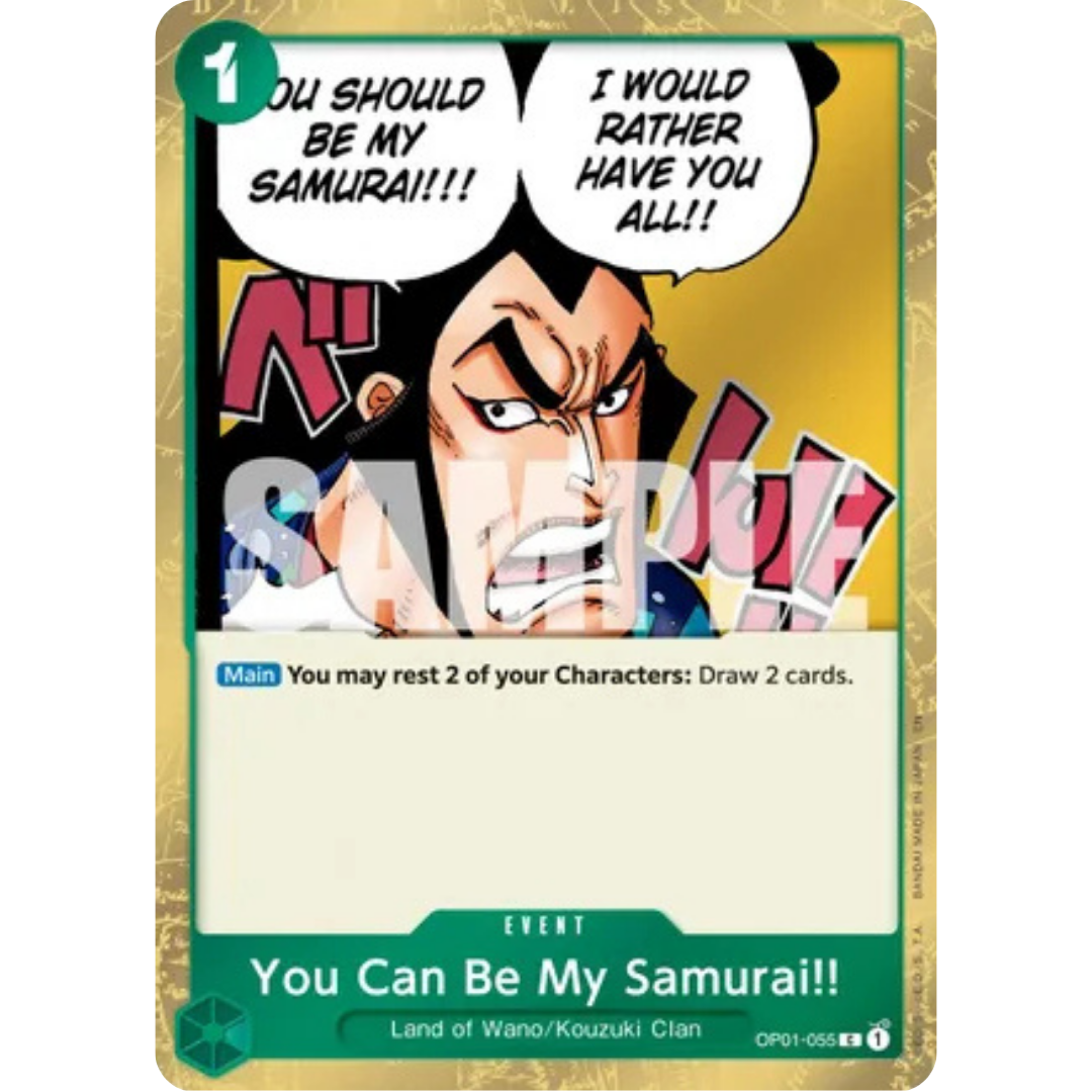 You Can Be My Samurai!! (Pirate Foil) (OP01-055) - Premium Booster -The Best- Vol. 2 Foil