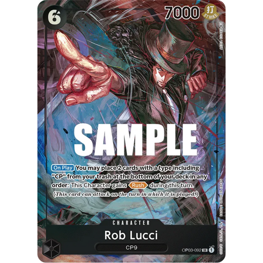 Rob Lucci (092) (Alternate Art) (OP03-092) - Pillars of Strength Foil