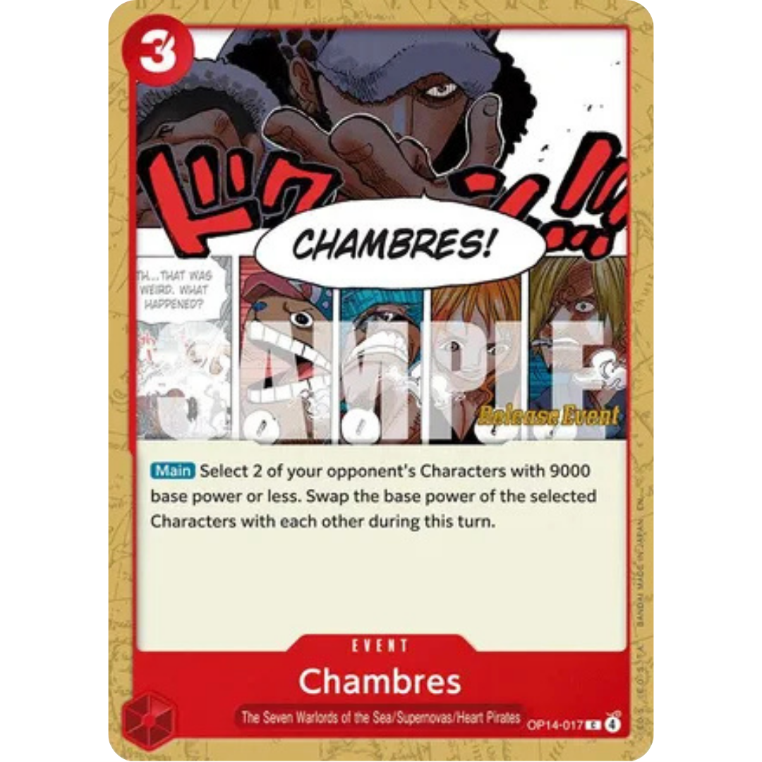 Chambres (OP14-017) - The Azure Sea's Seven Release Event Cards