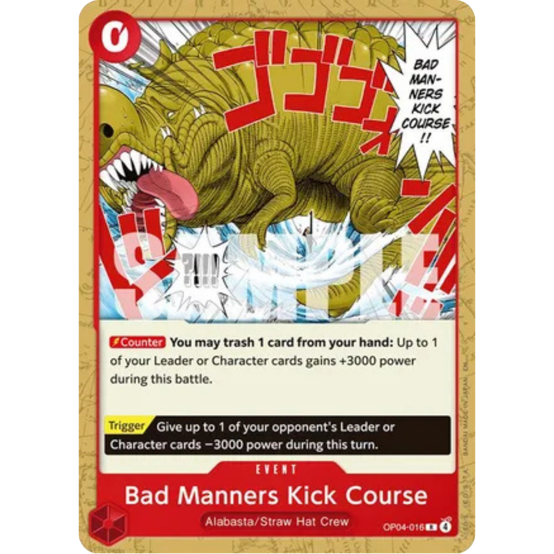 Bad Manners Kick Course (OP04-016) - Starter Deck 31: RED Monkey.D.Luffy