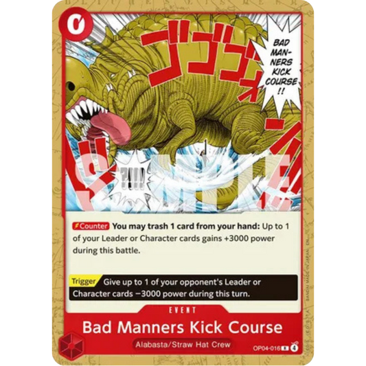 Bad Manners Kick Course (OP04-016) - Starter Deck 31: RED Monkey.D.Luffy