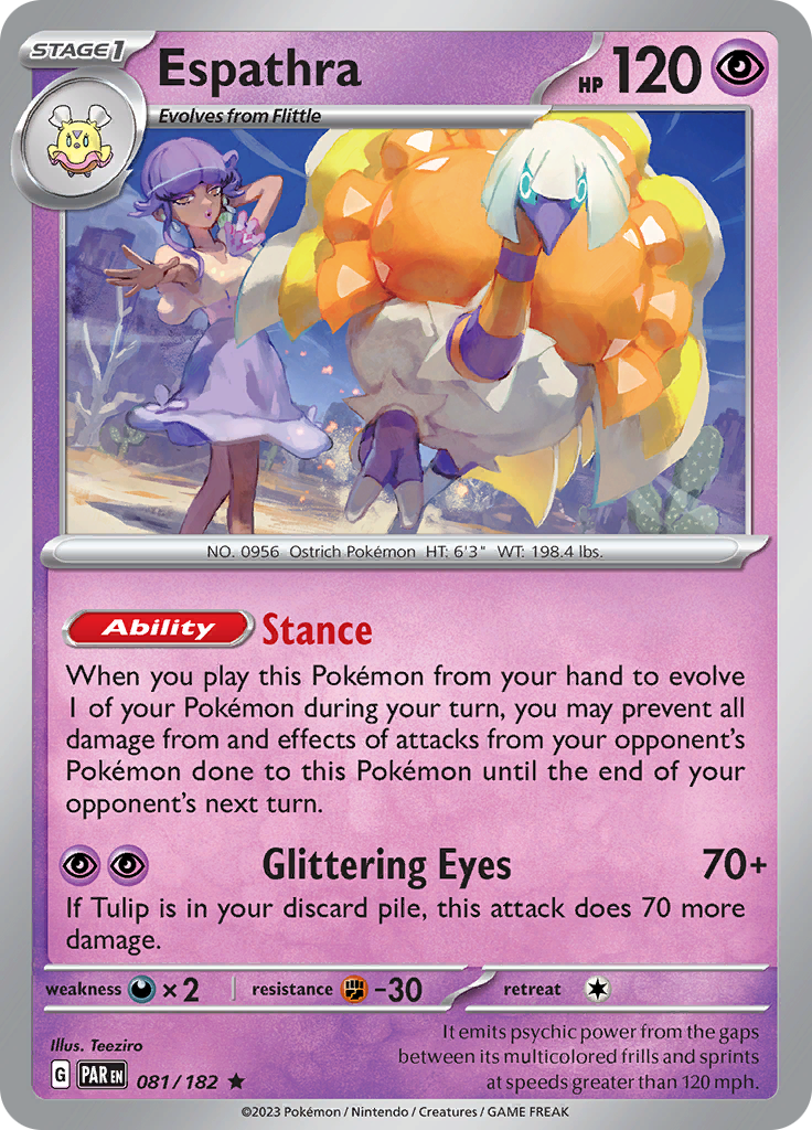 Espathra 081/182  - Holofoil SV04 Paradox Rift - Rare