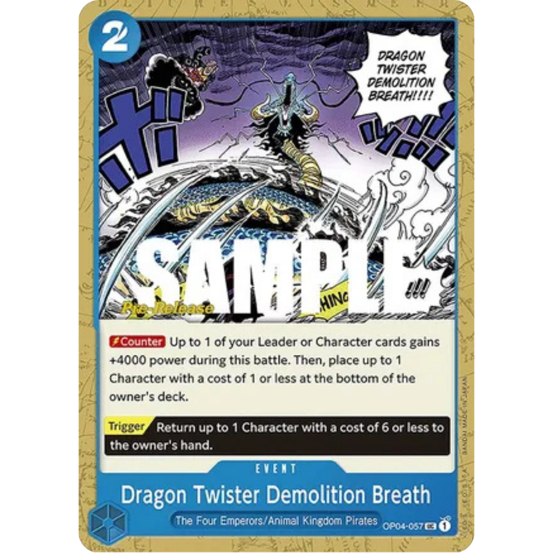 Dragon Twister Demolition Breath (OP04-057) - Kingdoms of Intrigue Pre-Release Cards