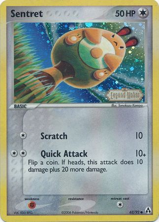 Sentret 062  - Reverse Holofoil Legend Maker - Common