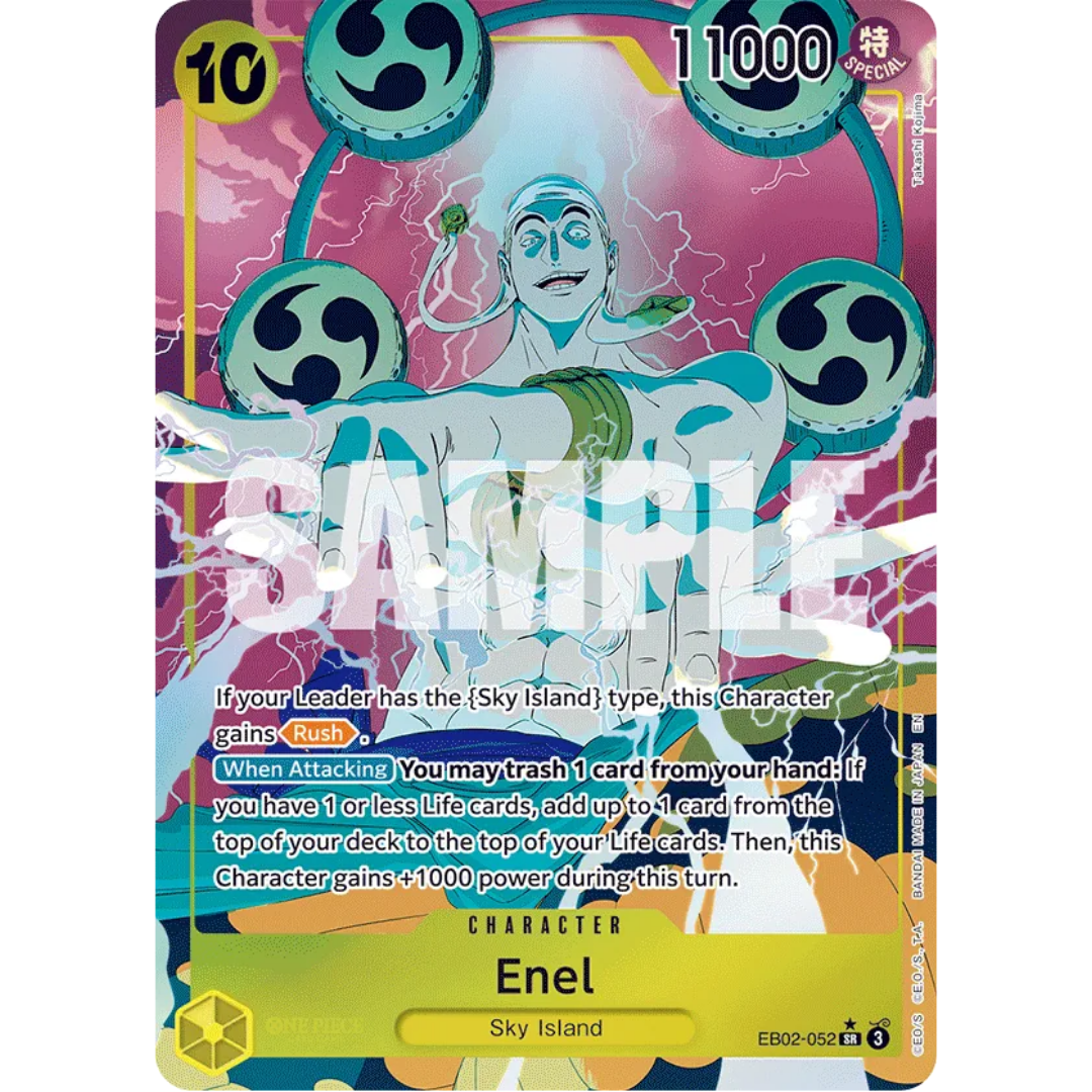 Enel (Alternate Art) (EB02-052) - Extra Booster: Anime 25th Collection Foil