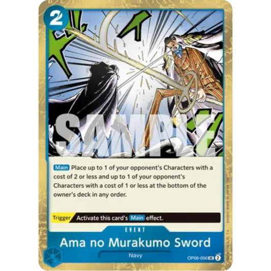 Ama no Murakumo Sword (Pirate Foil) (OP06-056) - Premium Booster -The Best- Vol. 2 Foil