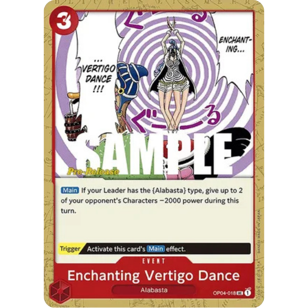 Enchanting Vertigo Dance (OP04-018) - Kingdoms of Intrigue Pre-Release Cards