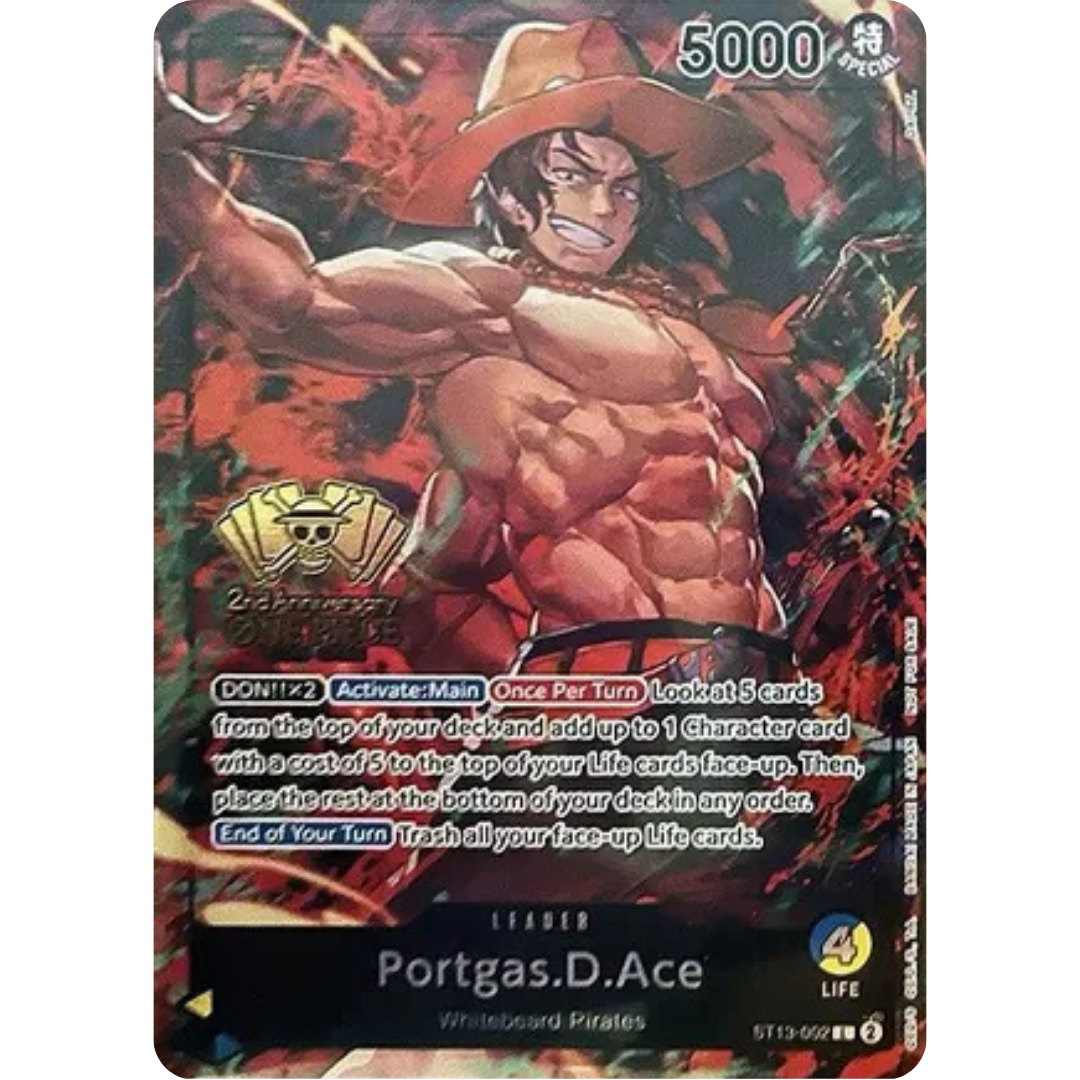 Portgas.D.Ace (2nd Anniversary Tournament) (ST13-002) - One Piece Promotion Cards Foil
