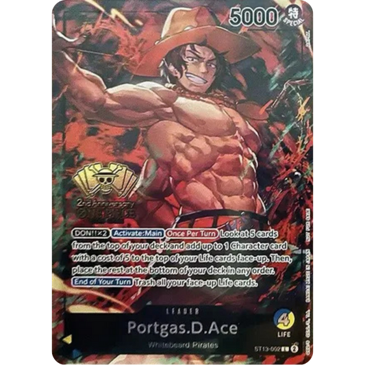 Portgas.D.Ace (2nd Anniversary Tournament) (ST13-002) - One Piece Promotion Cards Foil